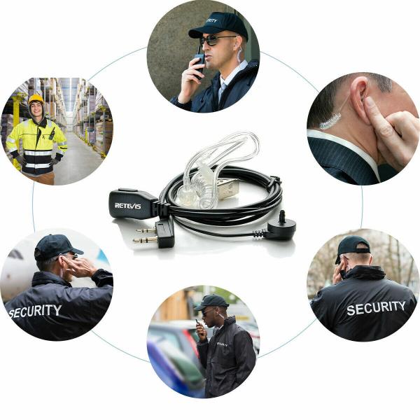 Security Headset 2 Pin Baofeng Retevis Ohrhörer Kopfhörer Schallschlauch Covert